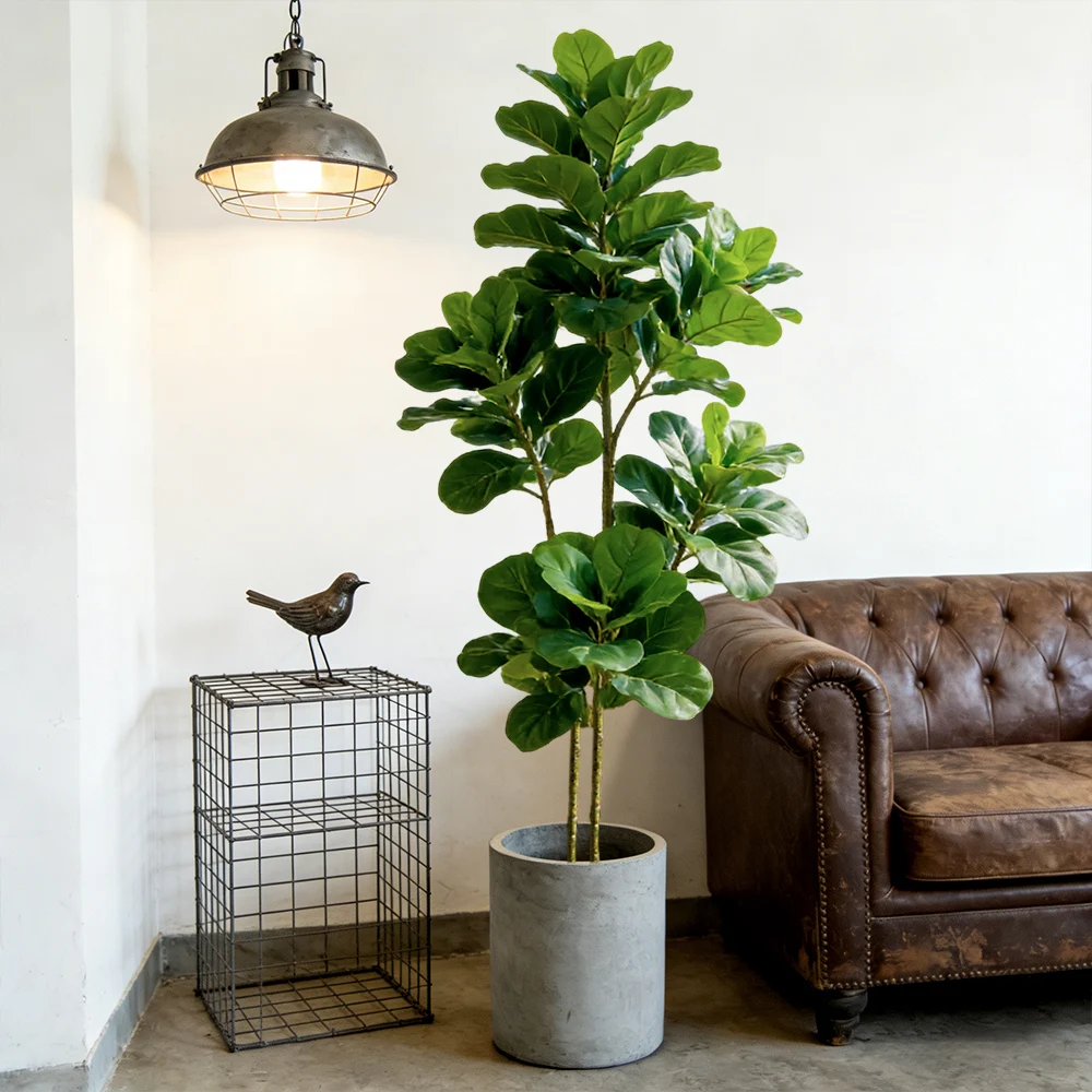 64/122cm Yapay Fiddle Fig Ağac - Ficus Lyrata Tree incelemesi ve fiyatı