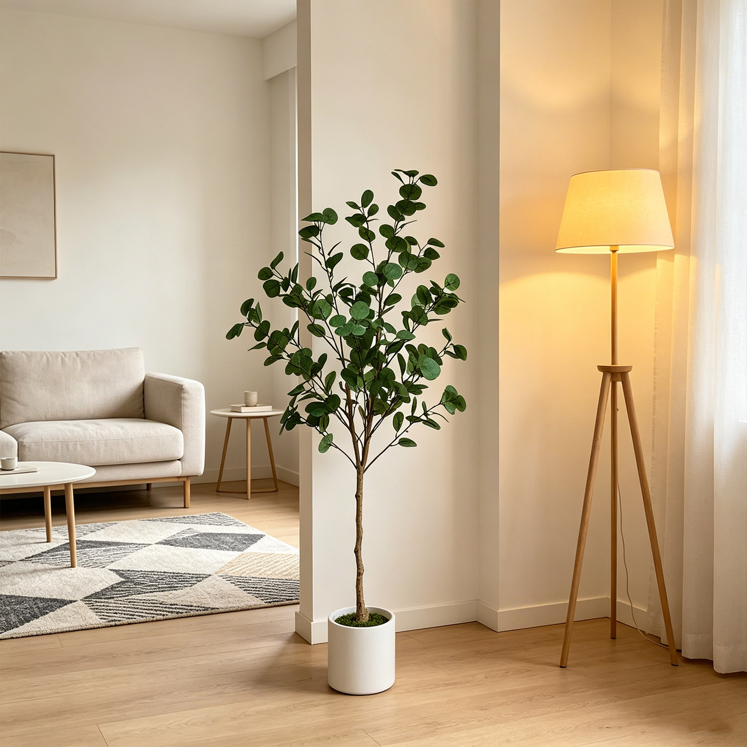 120-155Cm/5.1Ft Yapay Okaliptü - Ficus Lyrata Tree incelemesi ve fiyatı